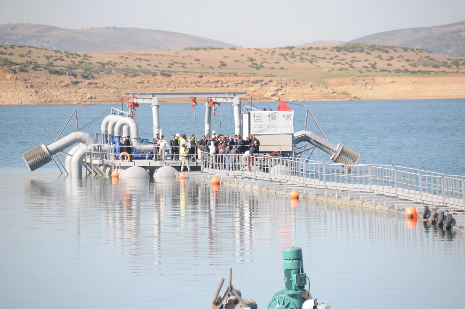 Station de pompage flottante
