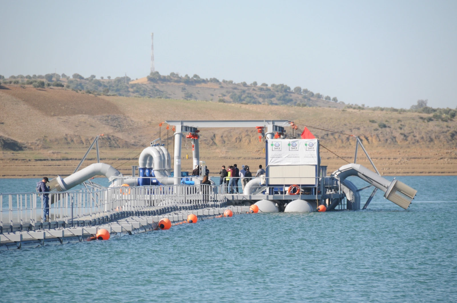 Station de pompage flottante